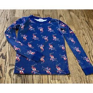 Hanna Andersson Marvel Spiderman Organic Cotton Long Sleeve Pajama Top 140 Sz 10